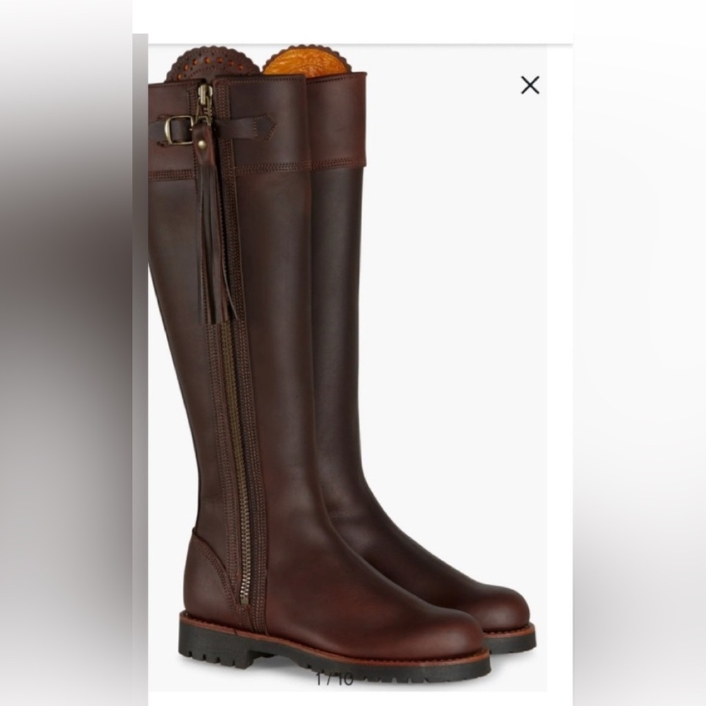 Penelope Chilvers Long Tassel ConkerTall Knee Boots 36.5=5.5